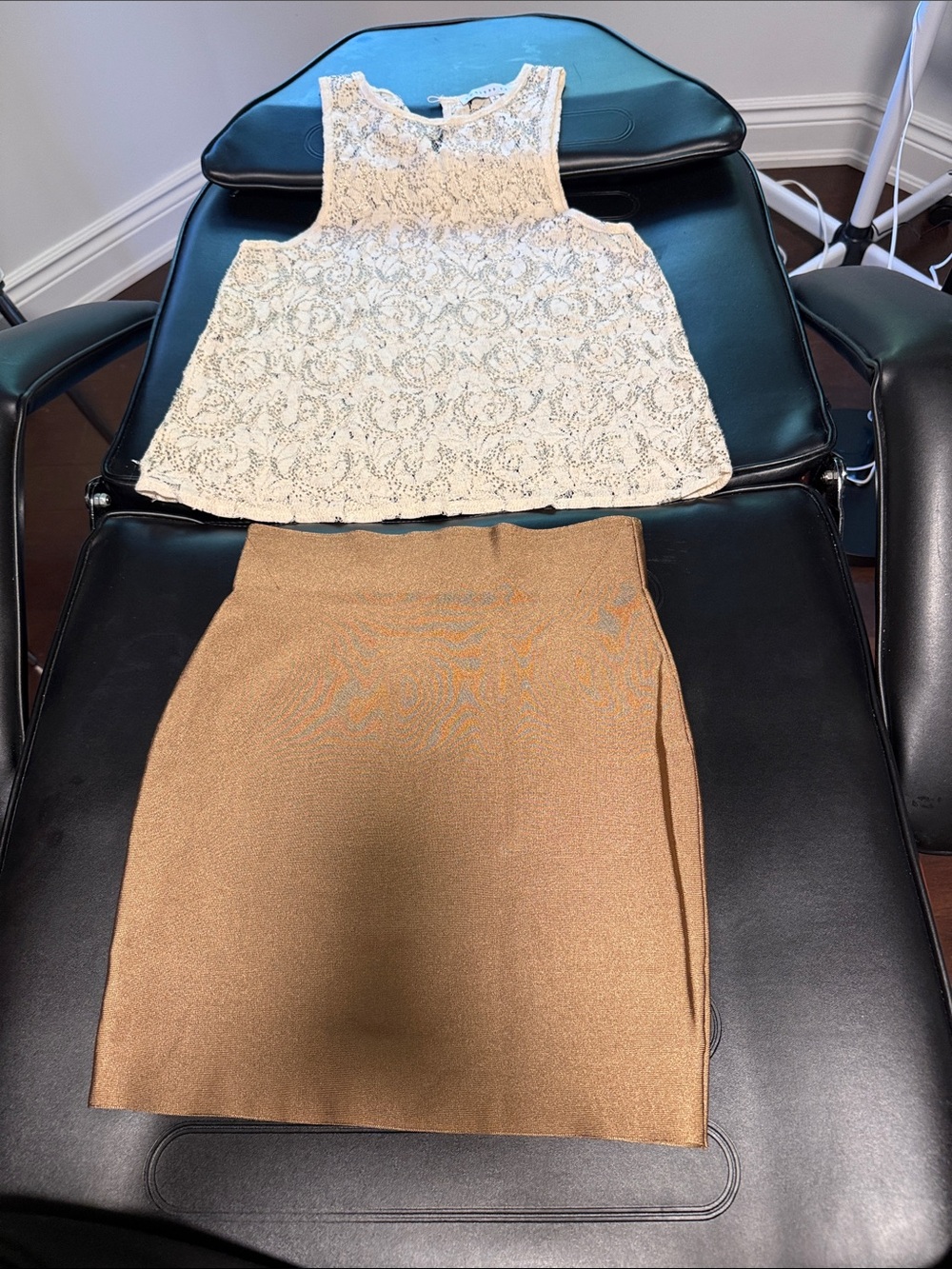 Neutral Tan Pencil Skirt - Women